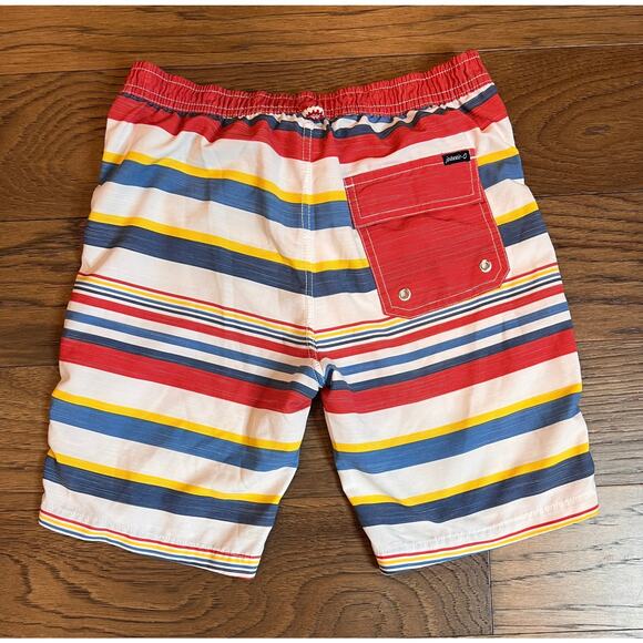 Johnnie-O Boys Swim‎ Trunks Size 10 Striped Swimsuit Shorts Beach Pool - Picture 2 of 8